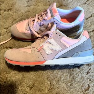 New Balance Women's Light Pink and Gray Sneakers